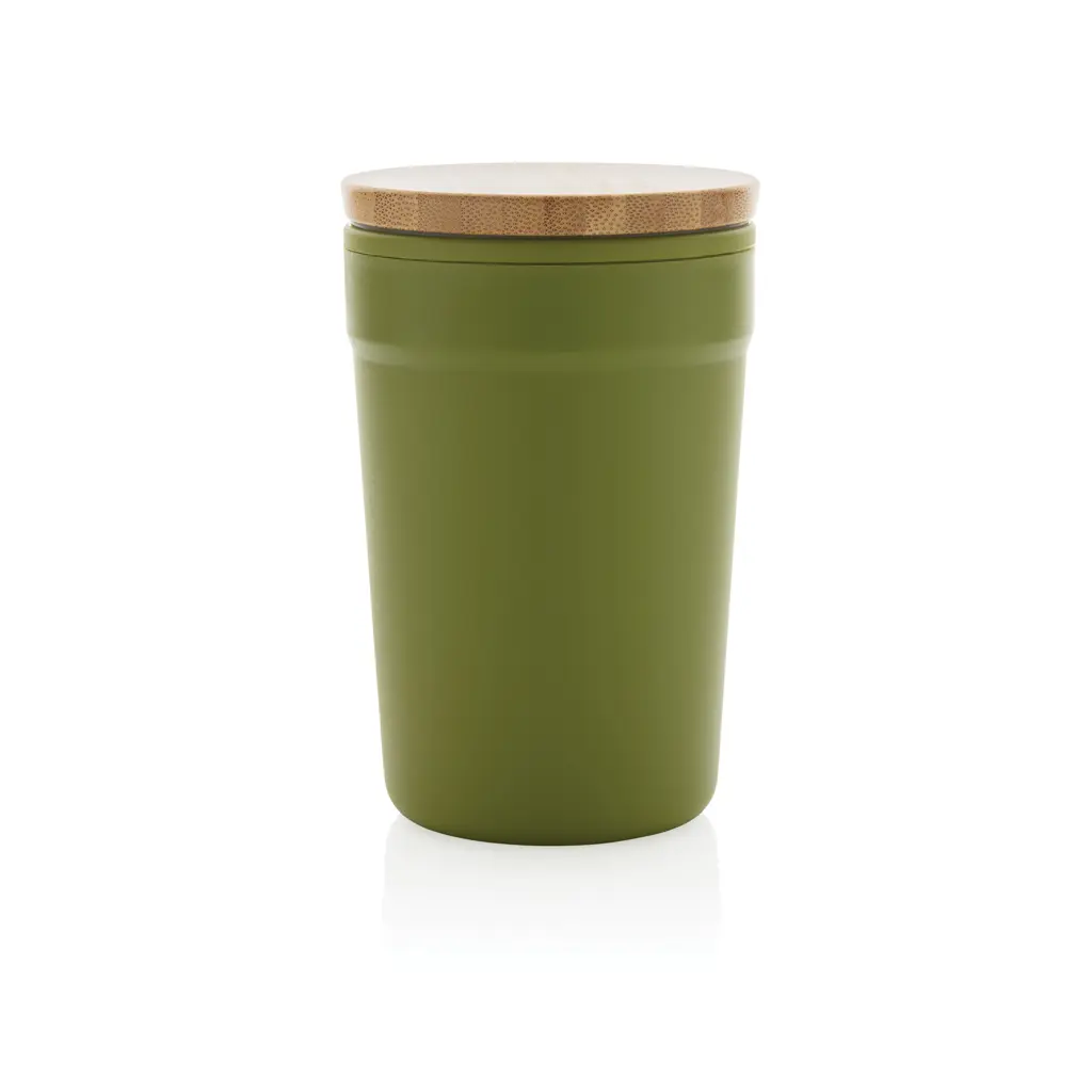 Šalica s poklopcem od FSC bambusa P433.29 green-2