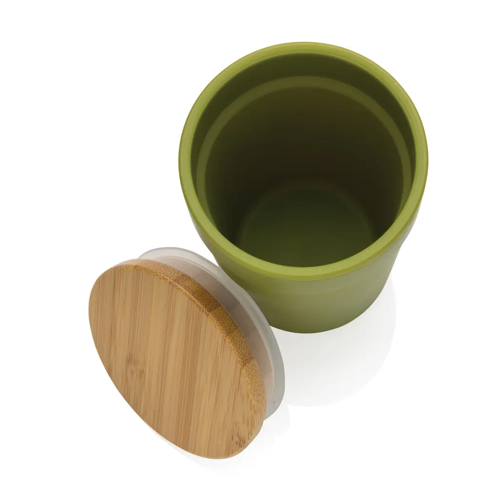 Šalica s poklopcem od FSC bambusa P433.29 green-4