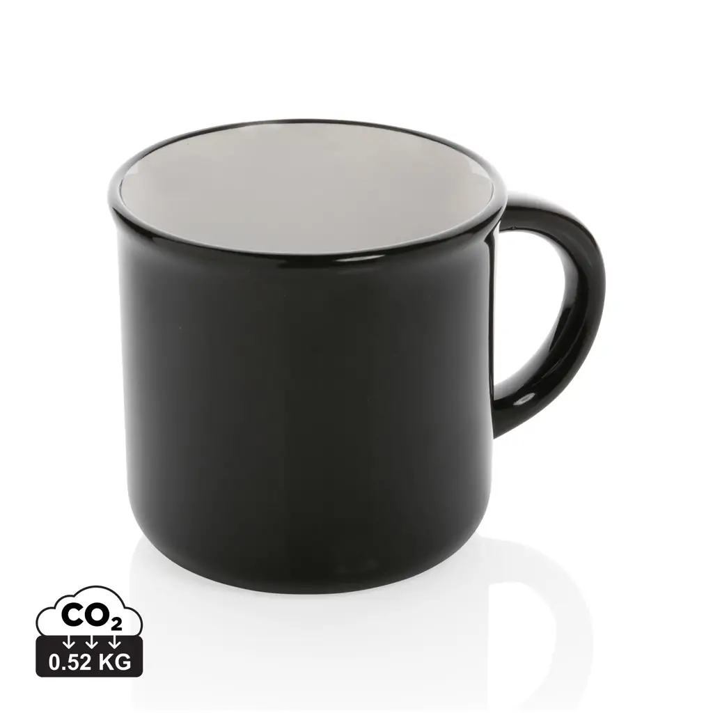 Keramička šalica Vintage 280 ml P434.03 black-10