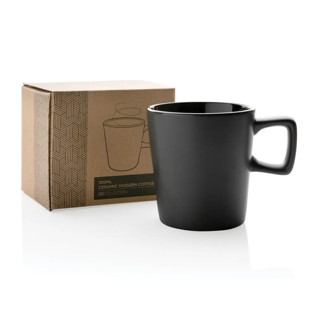 Keramička šalica za kavu 300ml P434.05 black-8