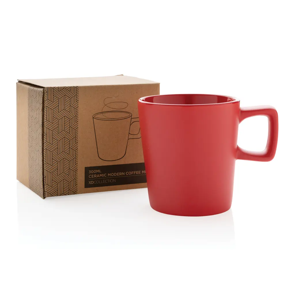 Keramička šalica za kavu 300ml P434.05 red-8