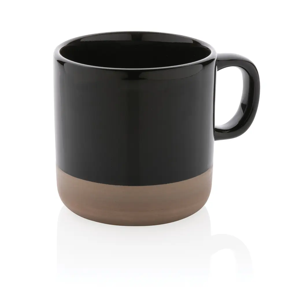 Glazirana keramička šalica 360 ml P434.11 black-1