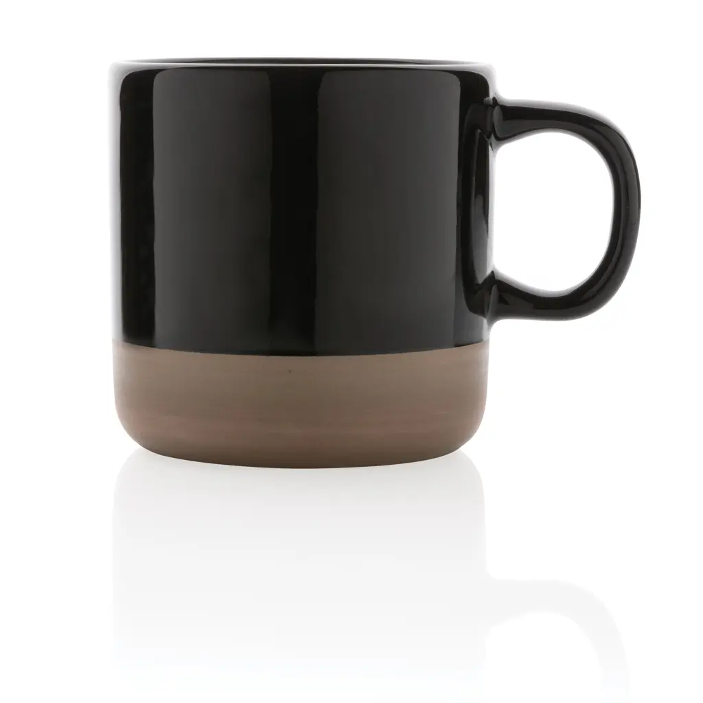 Glazirana keramička šalica 360 ml P434.11 black-2