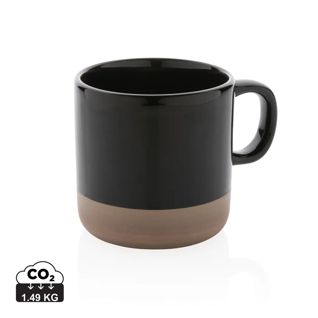 Glazirana keramička šalica 360 ml P434.11 black-0