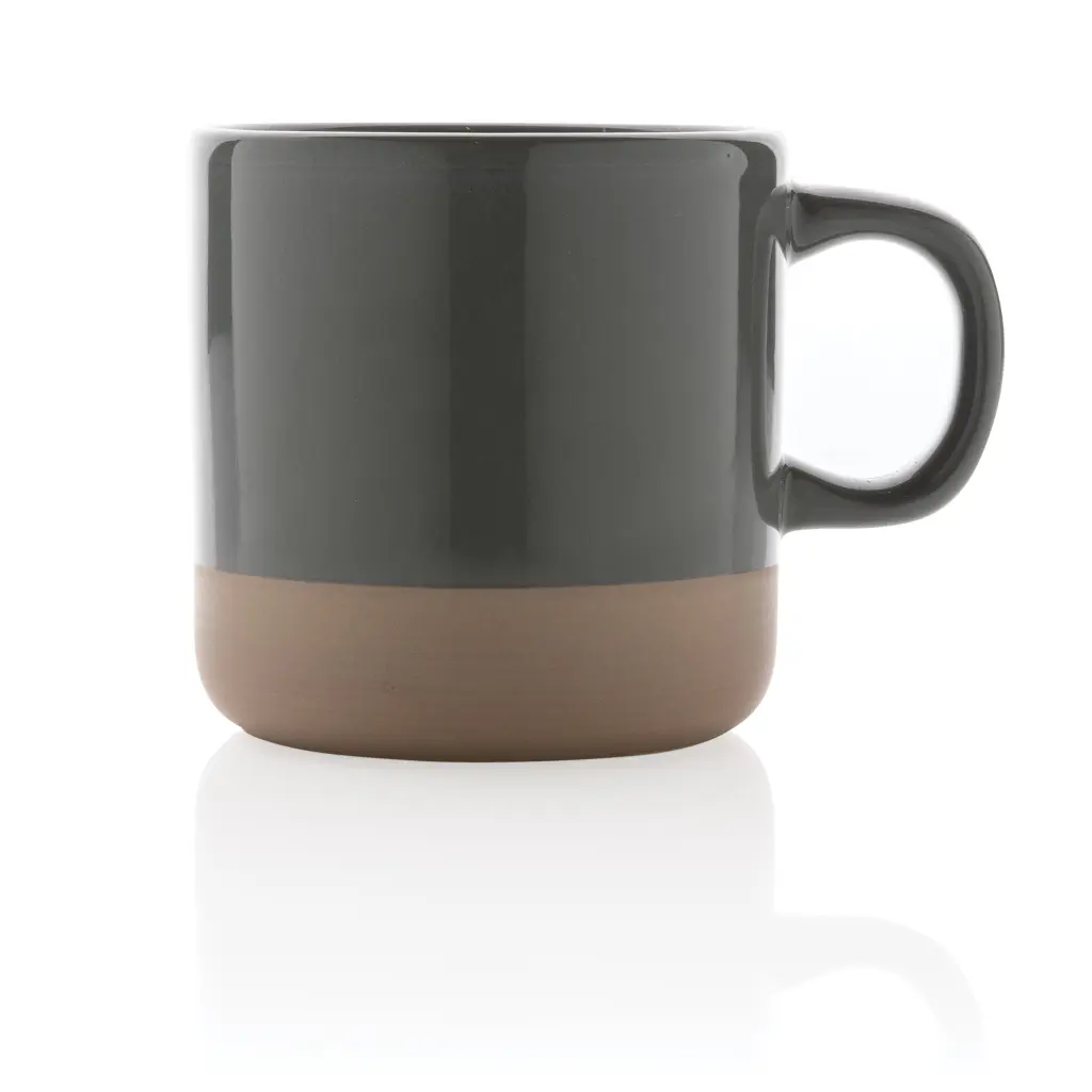 Glazirana keramička šalica 360 ml P434.11 grey-2