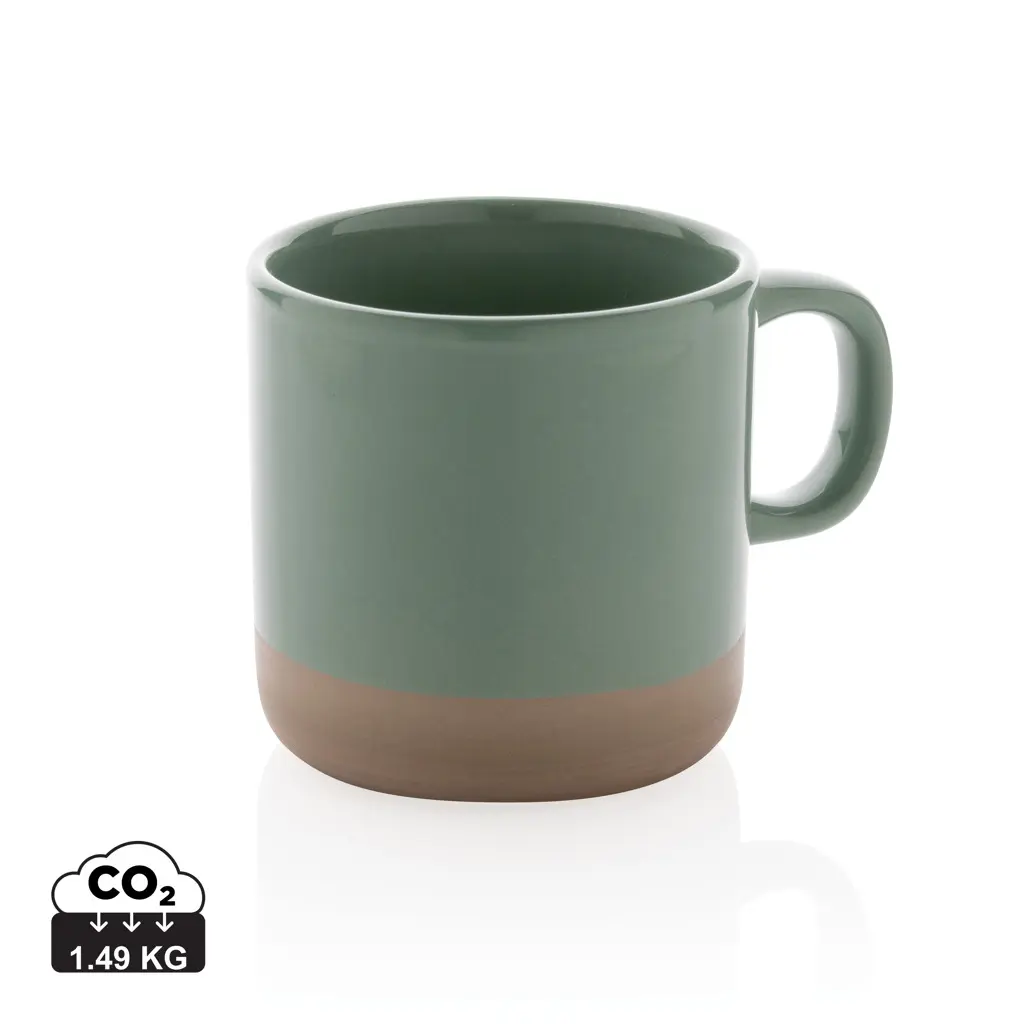 Glazirana keramička šalica 360 ml P434.11 green-0