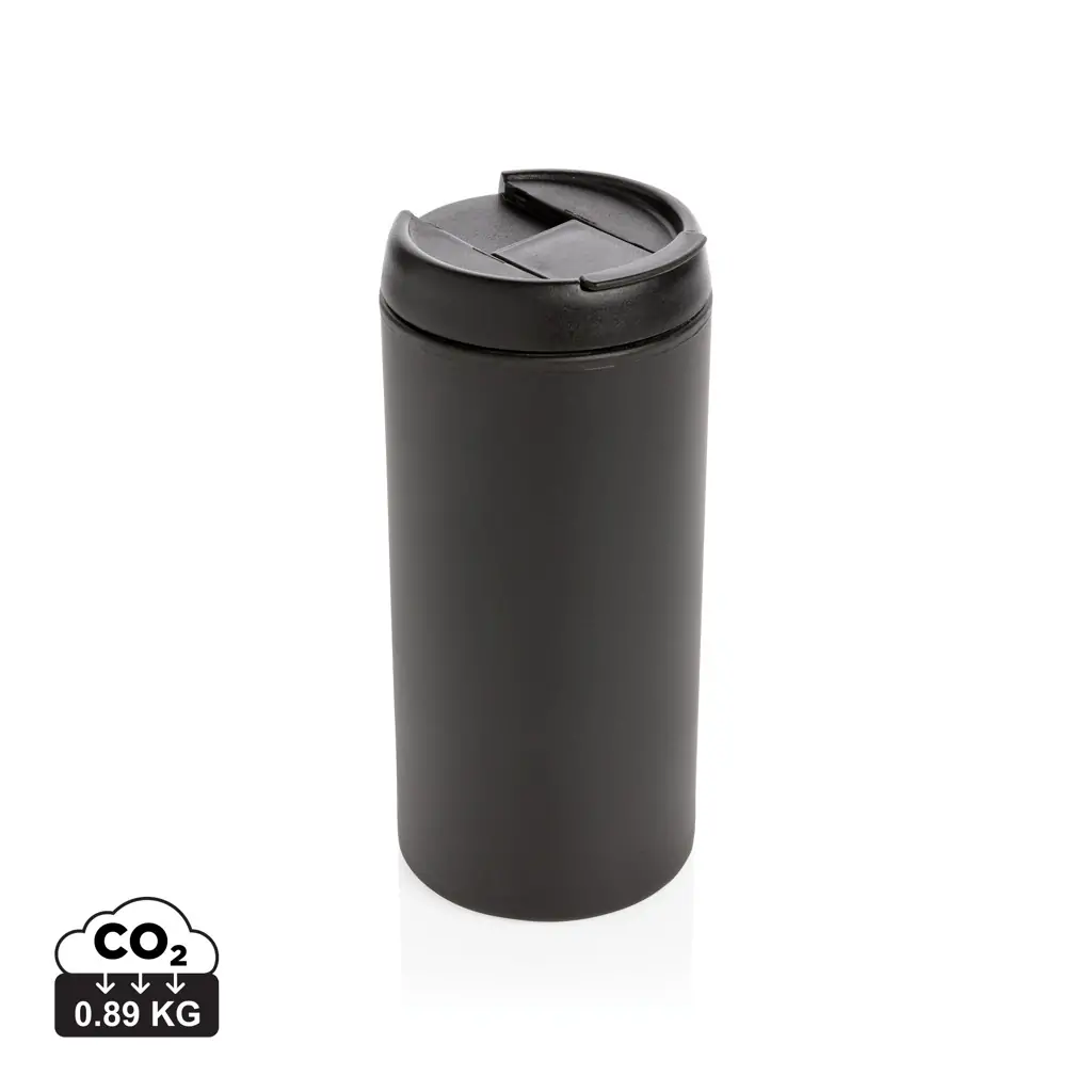 Termo čaša od recikliranog nehrđajućeg čelika Metro RCS P435.04 black-21 Termo čaša od recikliranog nehrđajućeg čelika Metro RCS P435.04 black-21