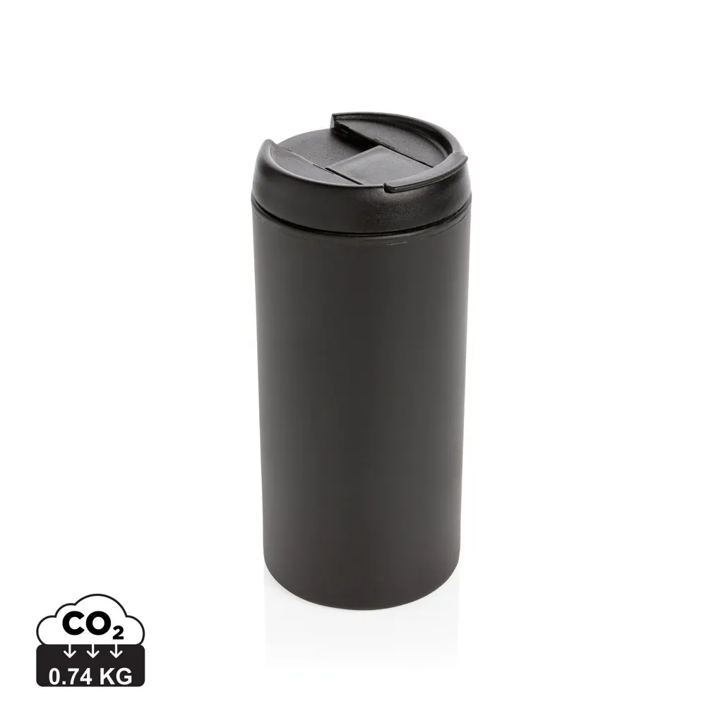 Termo čaša od recikliranog nehrđajućeg čelika Metro RCS P435.04 black-0