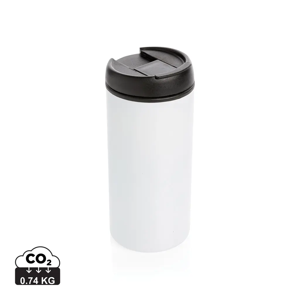 Termo čaša od recikliranog nehrđajućeg čelika Metro RCS P435.04 white-0