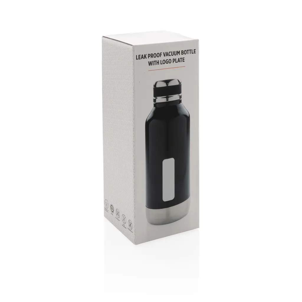 Termosica s pločicom za logotip P436.67 black-7