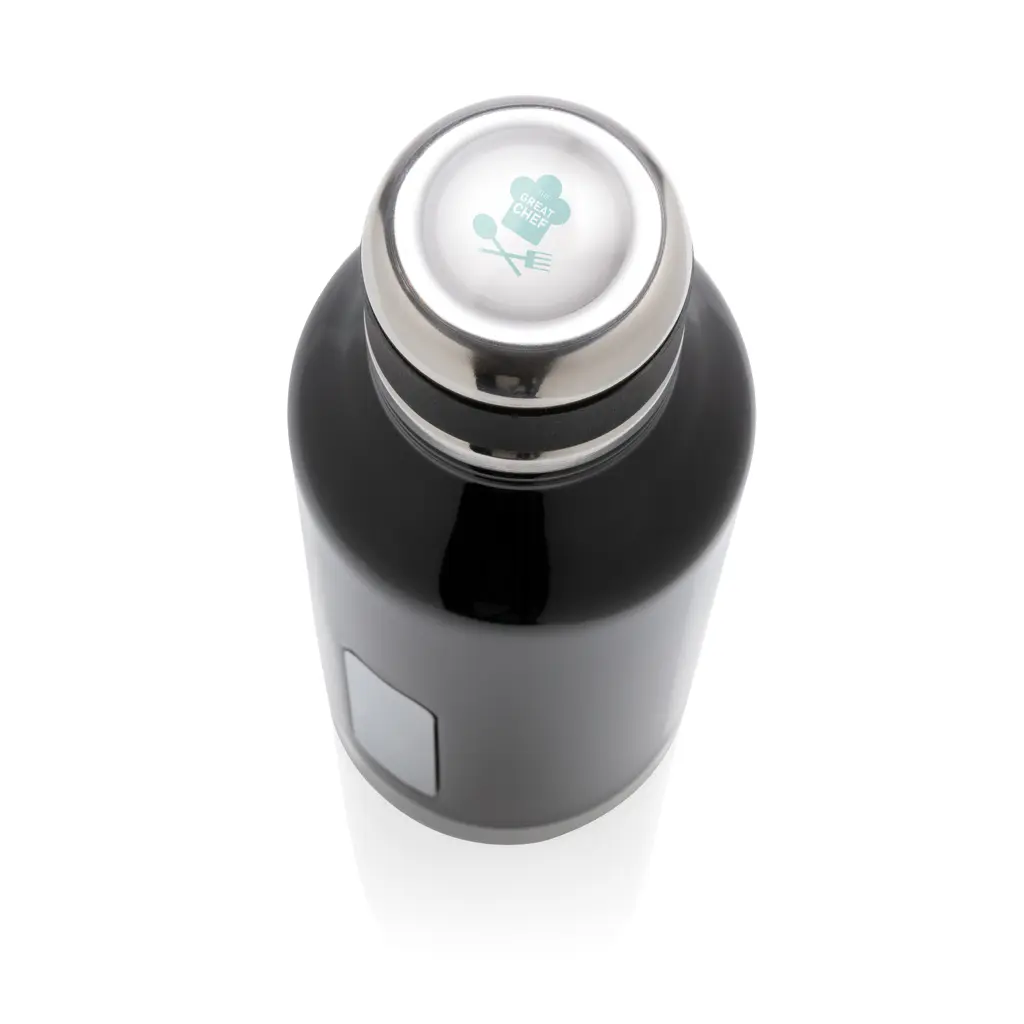 Termosica s pločicom za logotip P436.67 black-8