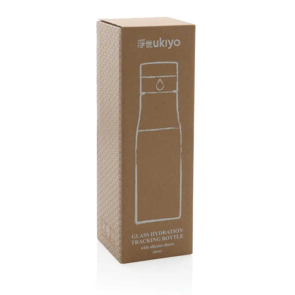 Staklena boca za praćenje dnevne hidratacije Ukiyo P436.72 brown-9