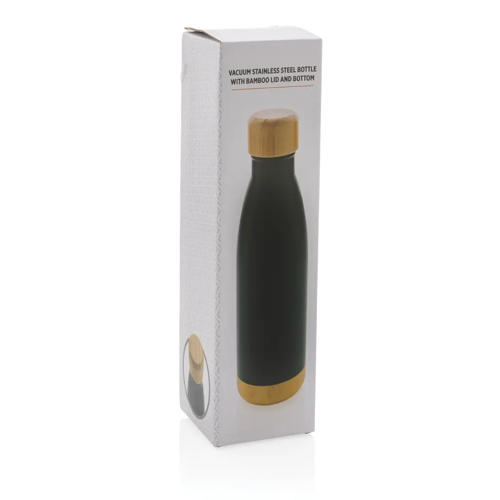 Promotivna termosica s poklopcem i dnom od bambusa P436.79 black-10