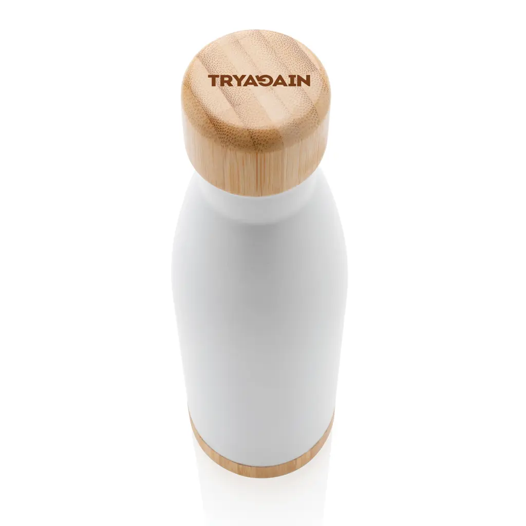 Promotivna termosica s poklopcem i dnom od bambusa P436.79 white-3