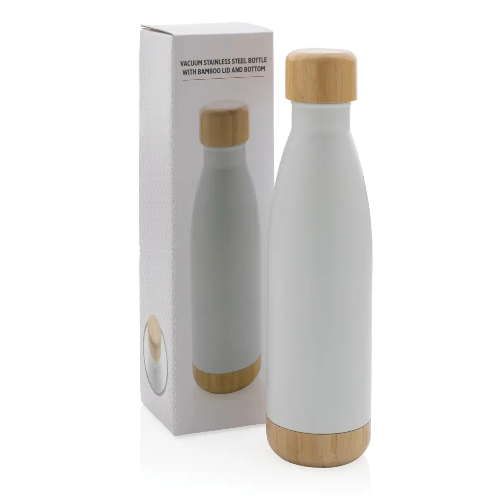 Promotivna termosica s poklopcem i dnom od bambusa P436.79 white-8