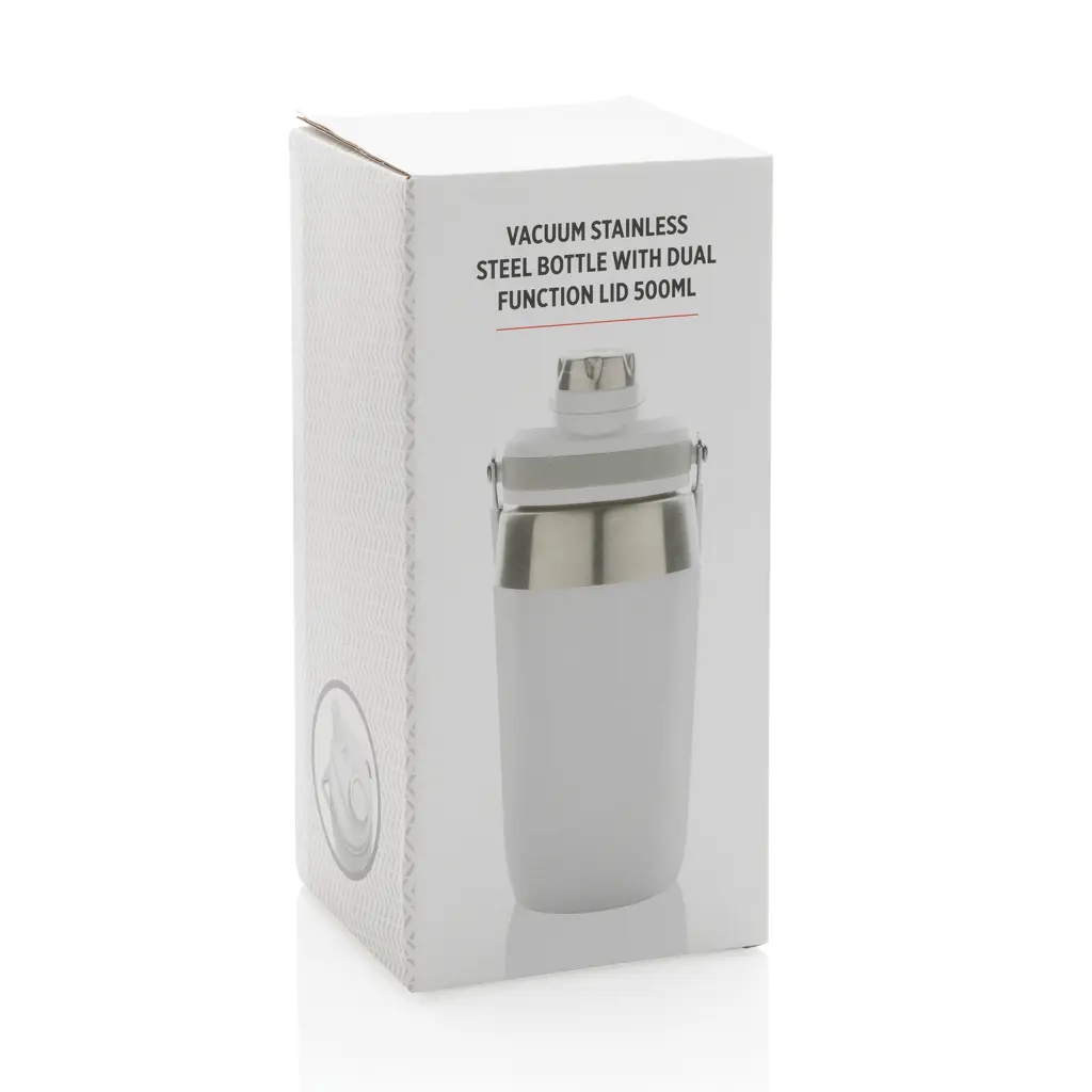 Promotivna termosica s dvostrukim poklopcem 500 ml P436.97 white-14
