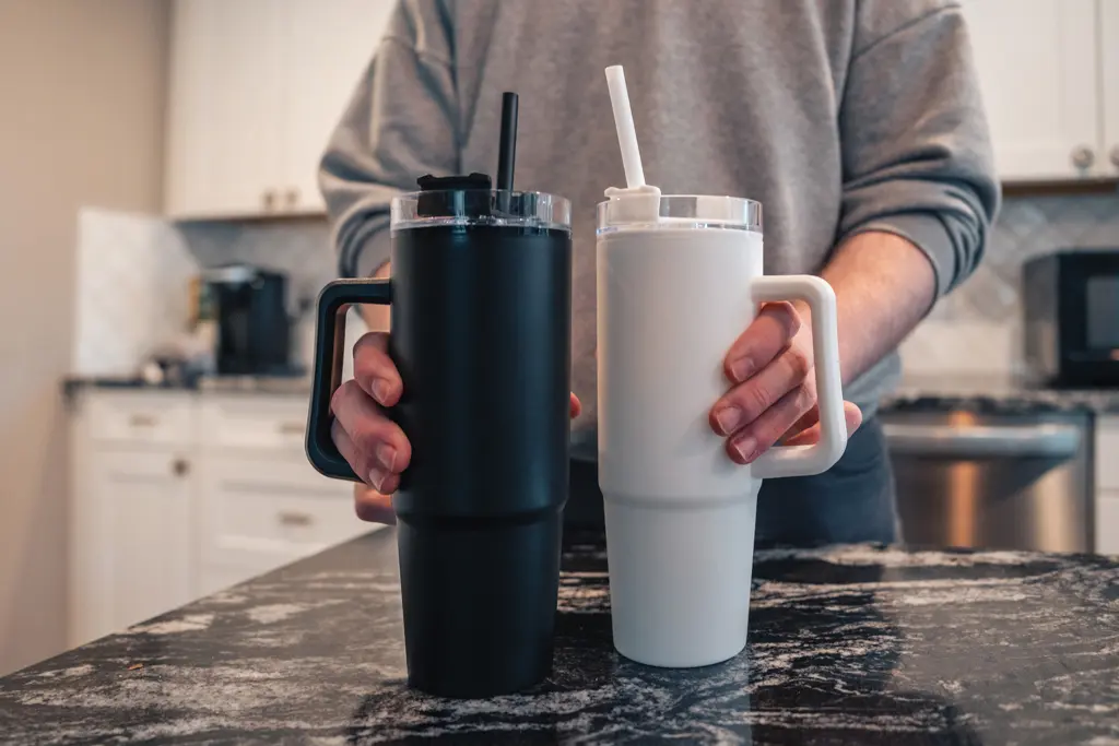 Termo čaša s ručkom 900 ml Tana P437.10 white-10