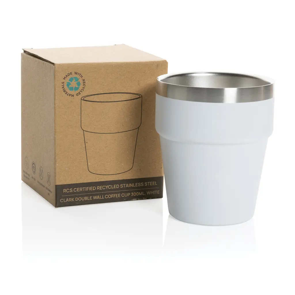 Termo šalica za kavu Clark RCS 300 ml P437.21 white-6