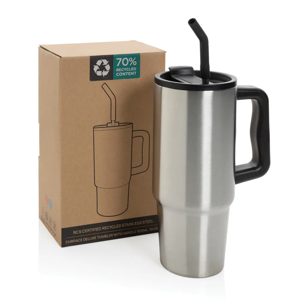 Termo čaša Embrace deluxe RCS 900 ml P437.30 silver-19