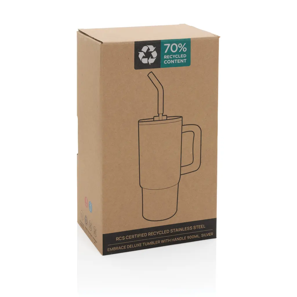 Termo čaša Embrace deluxe RCS 900 ml P437.30 silver-20