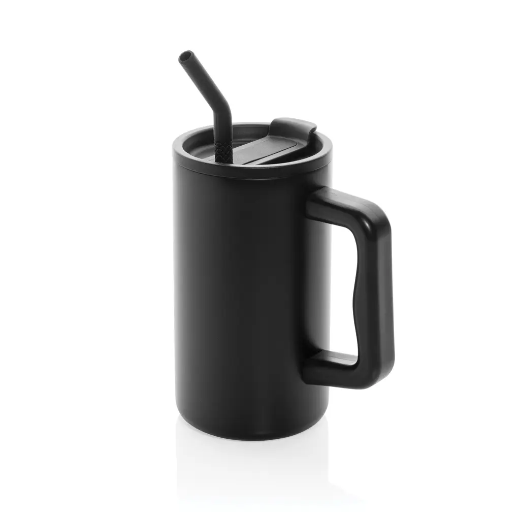 Termo šalica od recikliranog čelika 800 ml Cube RCS P437.31 black-1