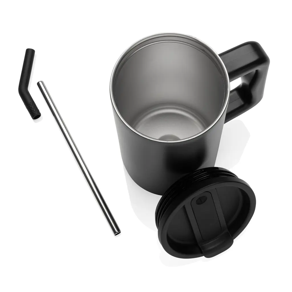 Termo šalica od recikliranog čelika 800 ml Cube RCS P437.31 black-10