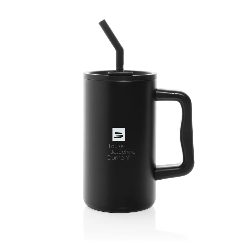 Termo šalica od recikliranog čelika 800 ml Cube RCS P437.31 black-3