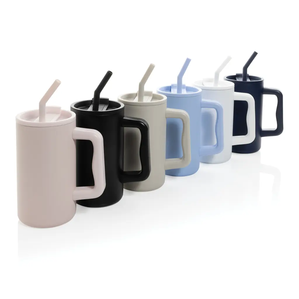 Termo šalica od recikliranog čelika 800 ml Cube RCS P437.31 black-16