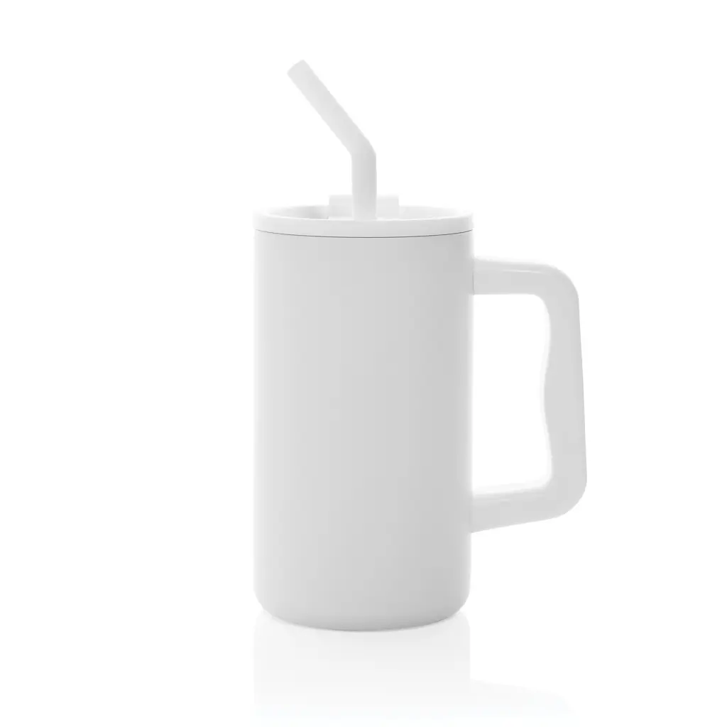 Termo šalica od recikliranog čelika 800 ml Cube RCS P437.31 white-2