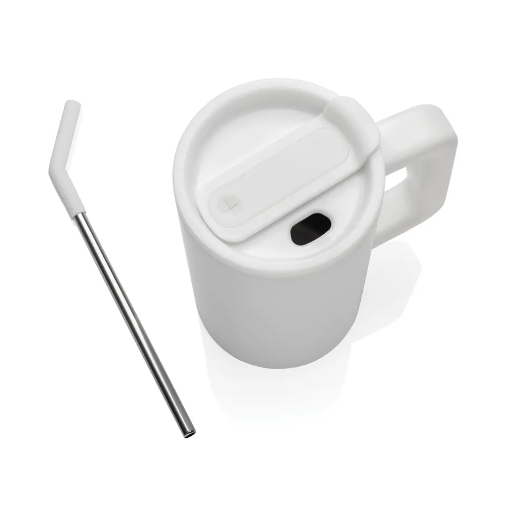 Termo šalica od recikliranog čelika 800 ml Cube RCS P437.31 white-8