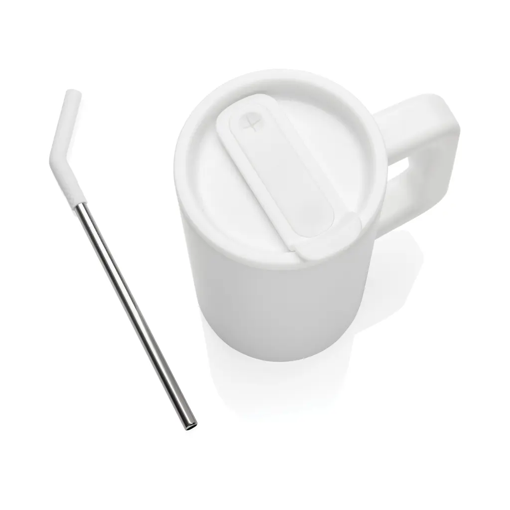 Termo šalica od recikliranog čelika 800 ml Cube RCS P437.31 white-9