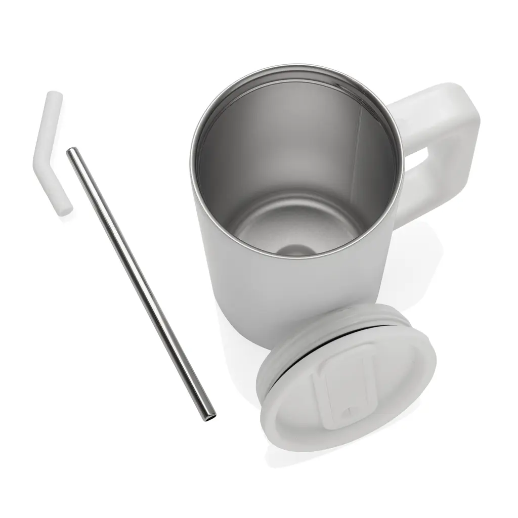 Termo šalica od recikliranog čelika 800 ml Cube RCS P437.31 white-10