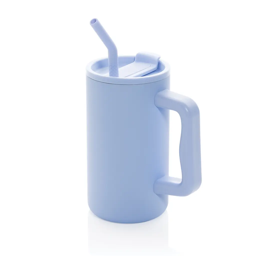 Termo šalica od recikliranog čelika 800 ml Cube RCS P437.31 light blue-1