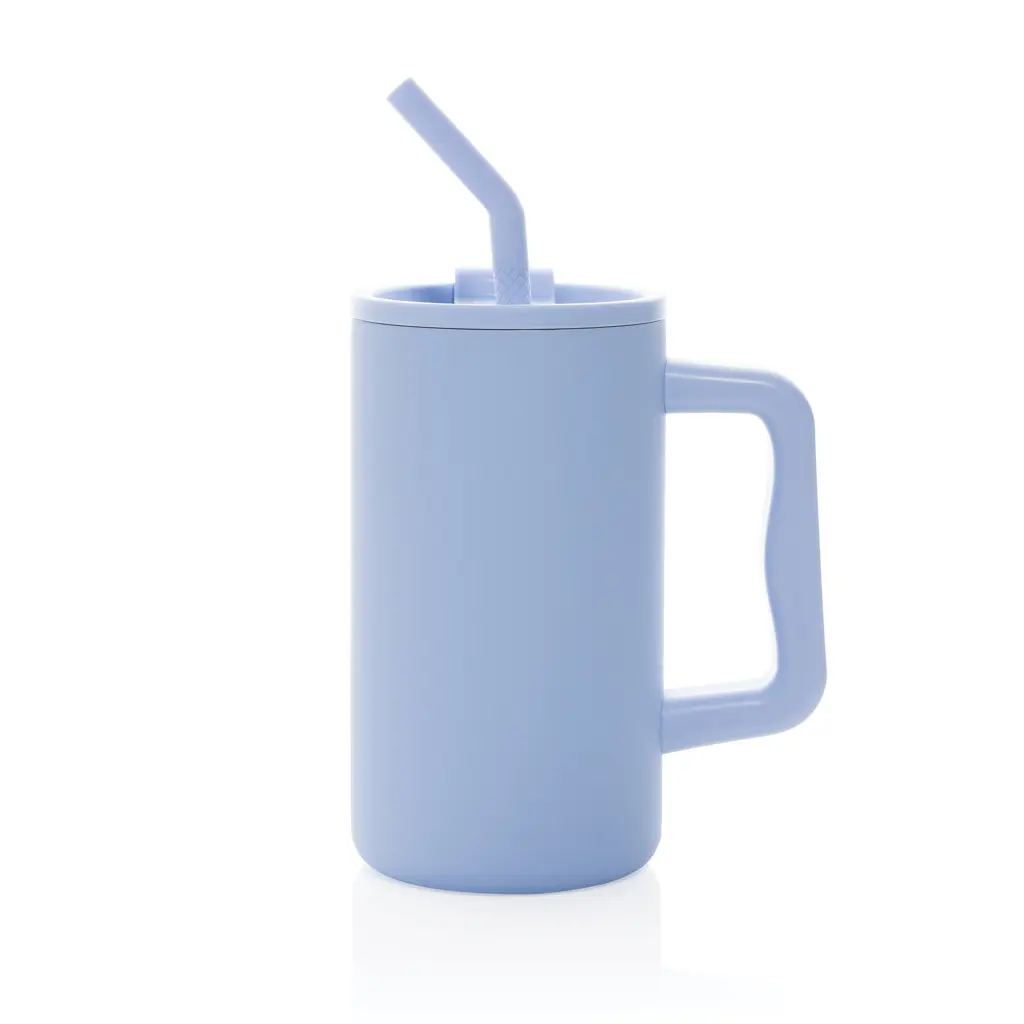 Termo šalica od recikliranog čelika 800 ml Cube RCS P437.31 light blue-2