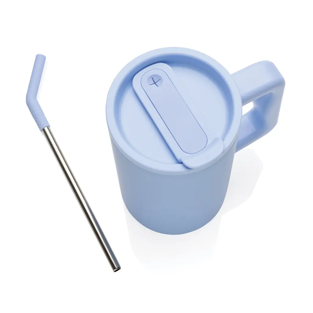 Termo šalica od recikliranog čelika 800 ml Cube RCS P437.31 light blue-8