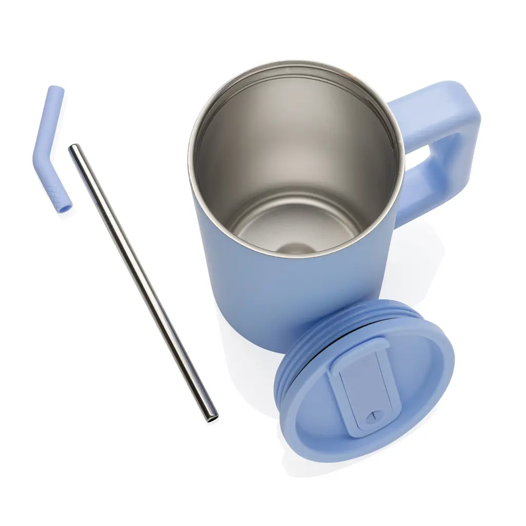 Termo šalica od recikliranog čelika 800 ml Cube RCS P437.31 light blue-9