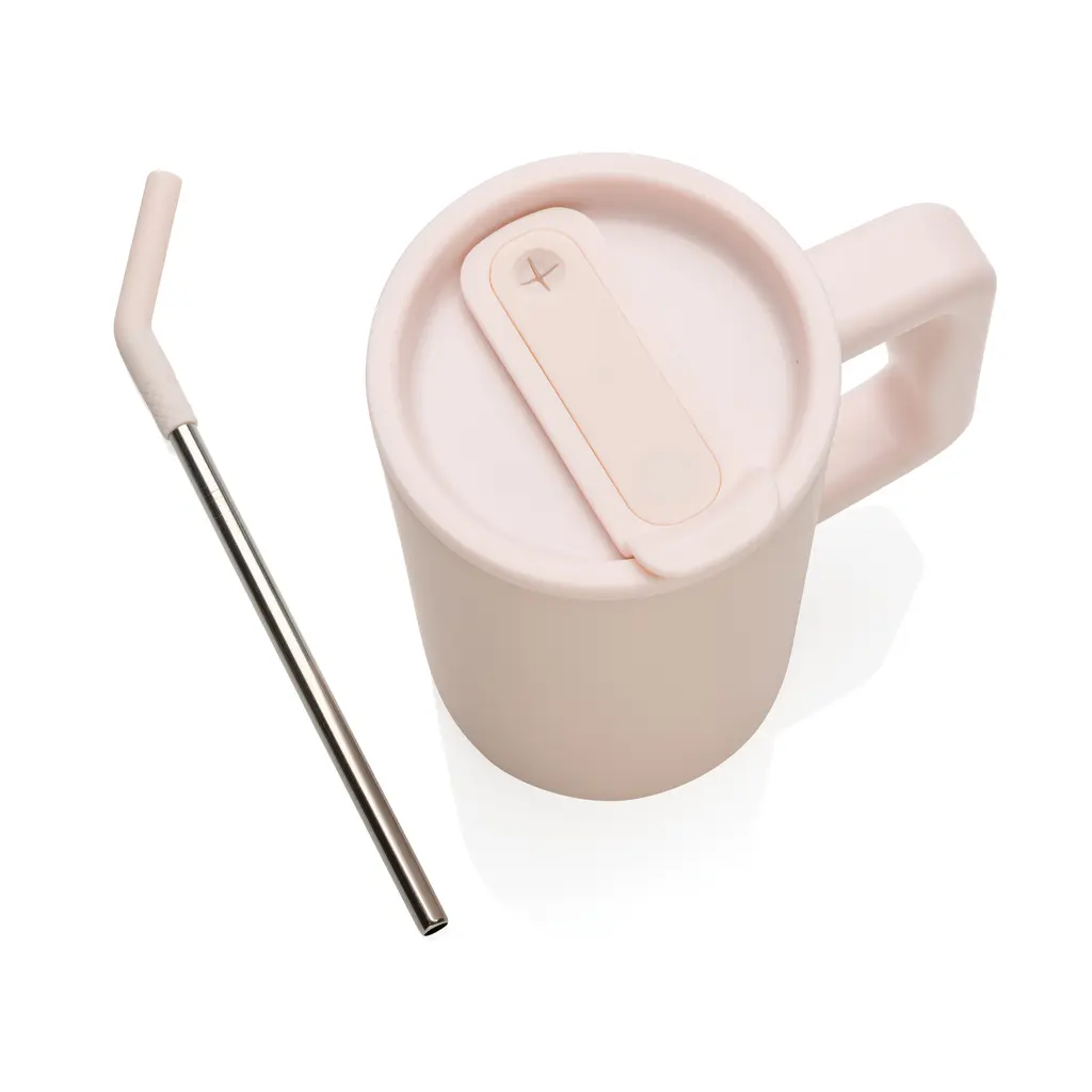 Termo šalica od recikliranog čelika 800 ml Cube RCS P437.31 pink-7