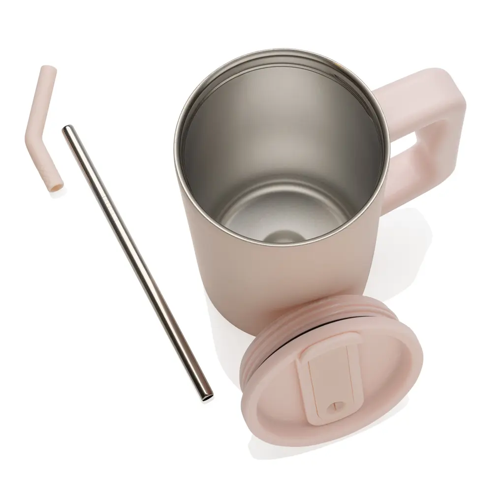 Termo šalica od recikliranog čelika 800 ml Cube RCS P437.31 pink-8