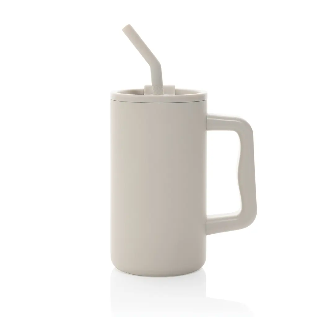 Termo šalica od recikliranog čelika 800 ml Cube RCS P437.31 beige-2