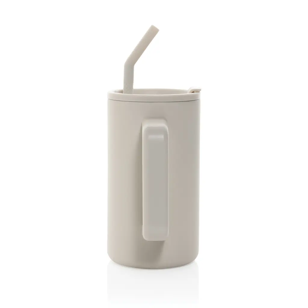 Termo šalica od recikliranog čelika 800 ml Cube RCS P437.31 beige-6