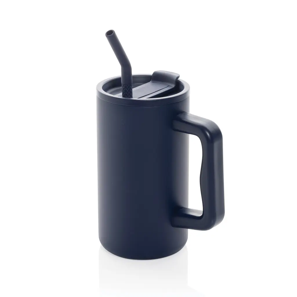 Termo šalica od recikliranog čelika 800 ml Cube RCS P437.31 navy-1
