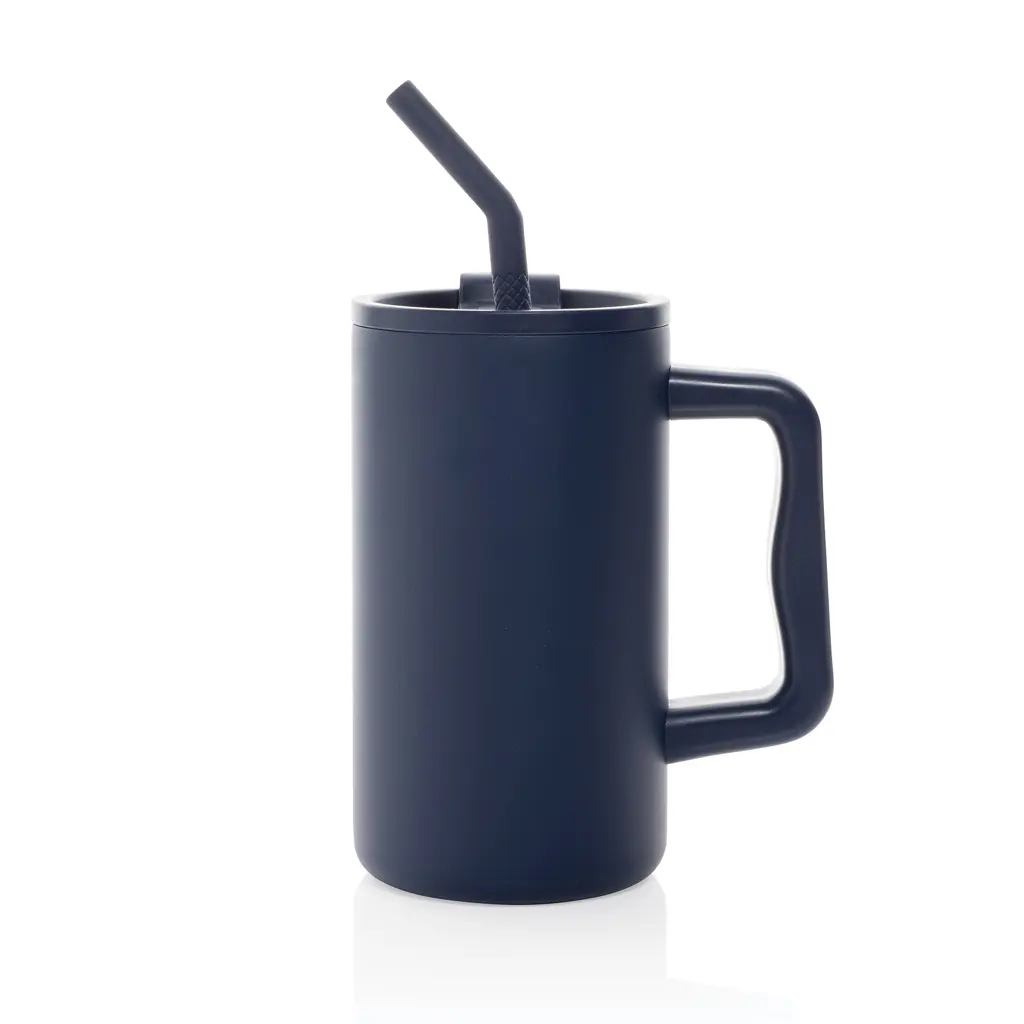Termo šalica od recikliranog čelika 800 ml Cube RCS P437.31 navy-2