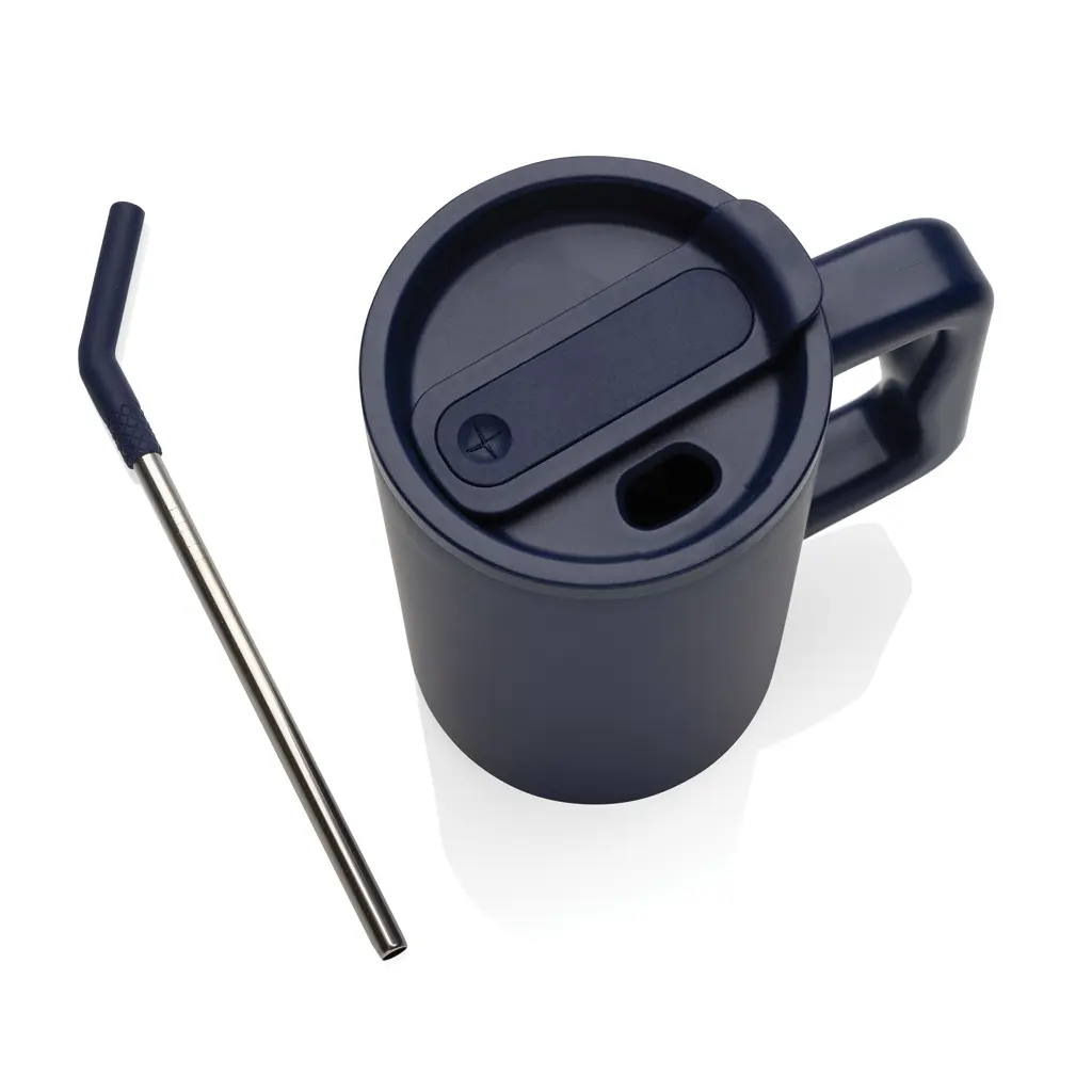 Termo šalica od recikliranog čelika 800 ml Cube RCS P437.31 navy-8