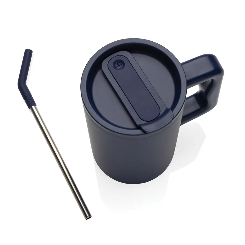 Termo šalica od recikliranog čelika 800 ml Cube RCS P437.31 navy-9