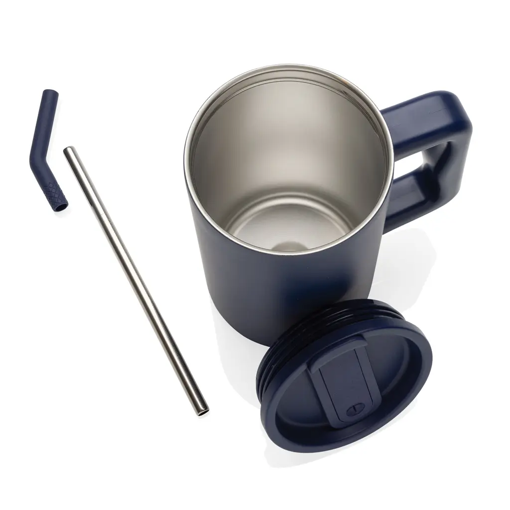 Termo šalica od recikliranog čelika 800 ml Cube RCS P437.31 navy-10