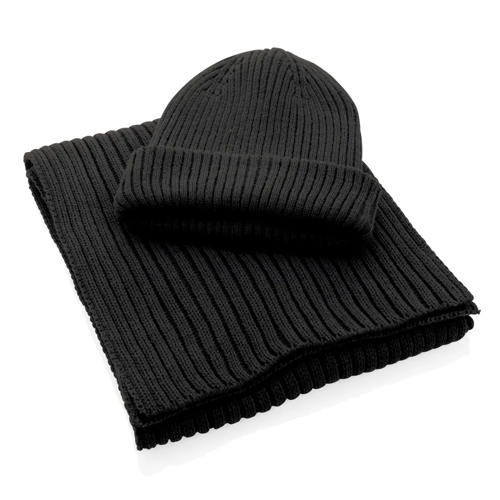 Dvostruka pletena kapa Impact AWARE™ Polylana® P453.39 black-5