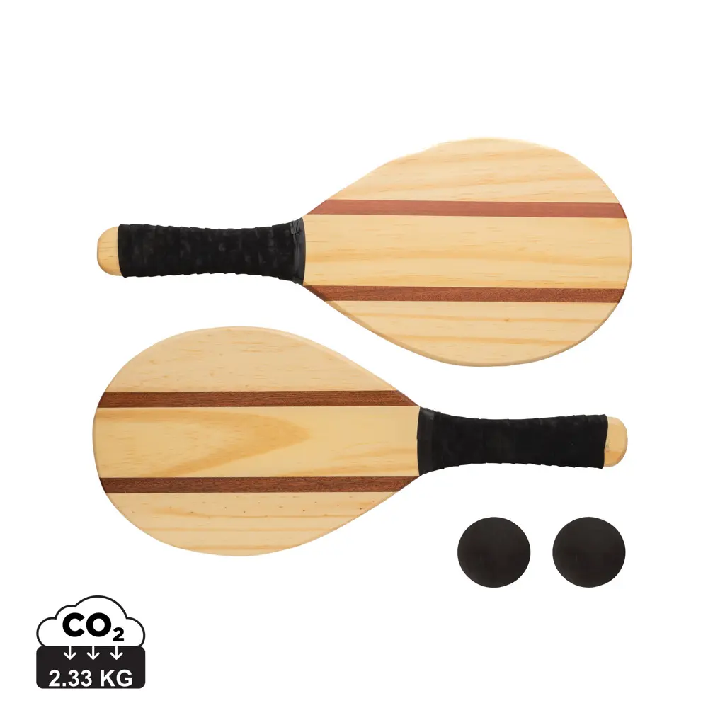 Drveni set za tenis freskobol P453.50 brown-0