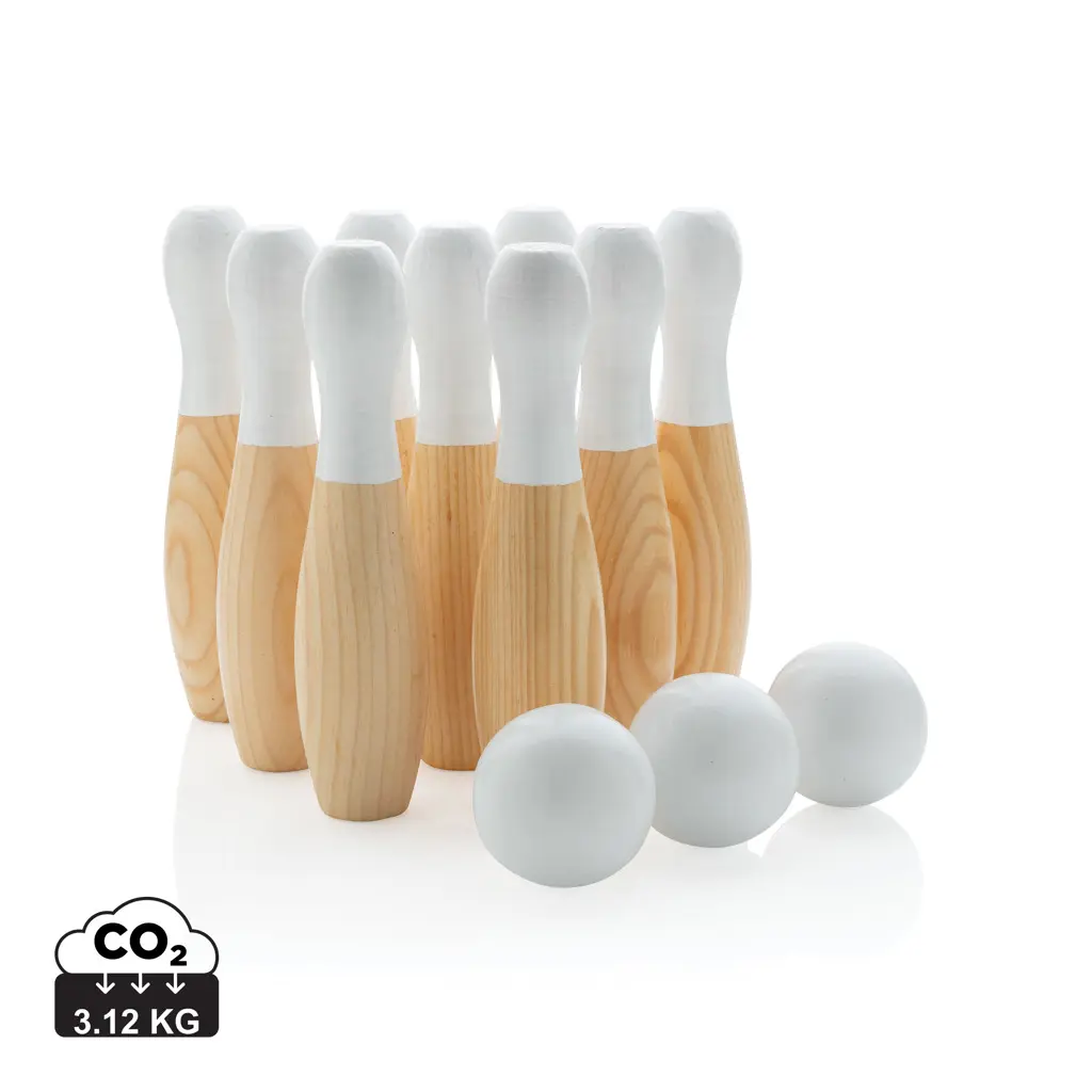 Drveni set za kuglane P453.54 brown-0