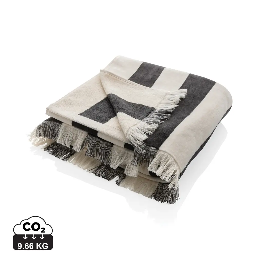 Ručnik za plažu 100x180 cm Ukiyo Yukari AWARE™ P453.83 anthracite-0