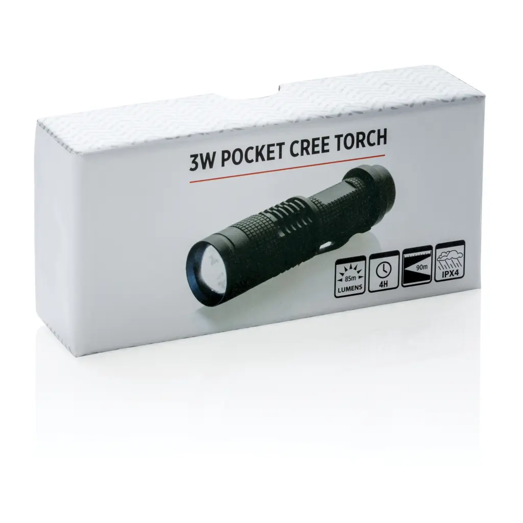 Džepna svjetiljka 3W CREE P513.57 black-14